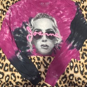 Lady Gaga long sleeve crop top